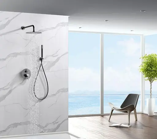 Душова система прихованого монтажу Imex Monza PVD графіт GPM039/BGM, Графіт - фото 2