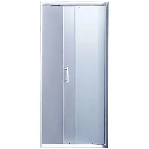 Душевые двери в нишу Lidz Zycie SD120x185.CRM.FR Frost, матовый, хром - фото 1