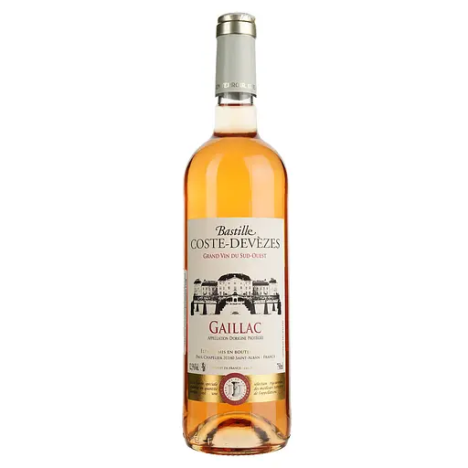Вино Bastille Coste-Devezes Rose Gaillac AOP, розовое, сухое, 0,75 л - фото 1