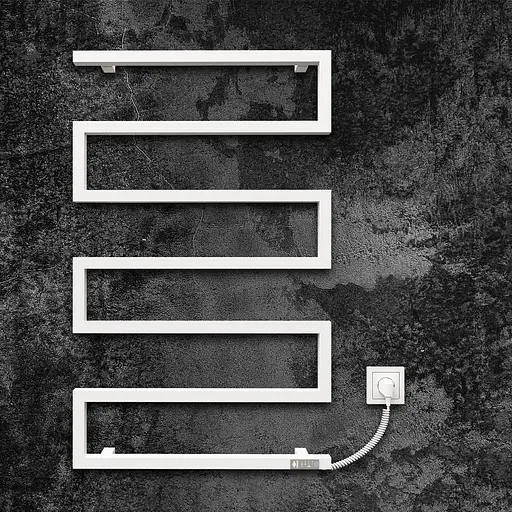 Електрична рушникосушарка Kosser Зета 900x550 ER тайм. білий ЗЗ03ERW, Білий матовий, Праве - фото 2