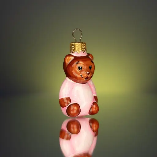 Ялинкова прикраса Різдвяні історії Донечка-ведмежатко скло (4820001154771) - фото 3