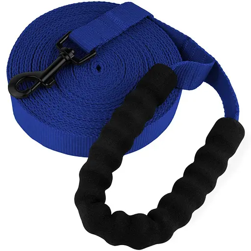Поводок для собак Barksi Active с мягкой ручкой 6 м х 2.5 см синий - фото 3