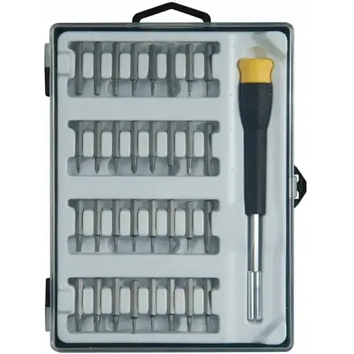 Набір біт Stanley Phillips, Pozidriv, Torx, Slotted, Sl1, Ph00, Pz0, Т5, ТТ10 L=25 мм 33 шт. пластикова коробка (STHT0-62634) - фото 1