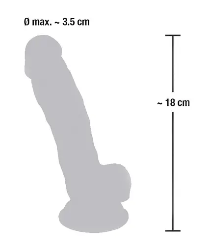 Фалоімітатор Medical Silicone Dildo 18 см тілесний - фото 6