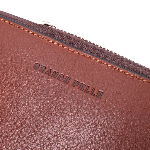 Кожаный мужской кошелек Grande Pelle 19.5х10х2.2 см acs0026946 - фото 3