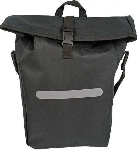 Велосипедная сумка Bikemate на багажник с дождевиком 22L черная sum0028924 - фото 3