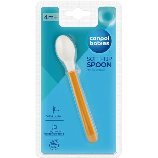 Ложка Canpol babies м'яка силiконова жовта (21/488_yel) - фото 3