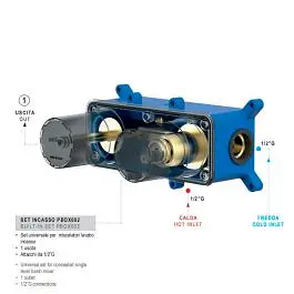 Вбудована частина для змішувачів для раковини Paffoni PBOX002 - фото 3