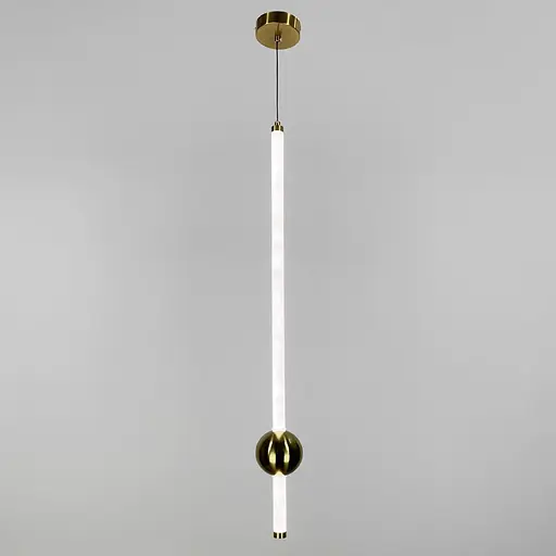 Led светильник в вертикальной форме 90 см с латунным шариком | Line F | Арт. YG517A/900 VL AB - фото 6