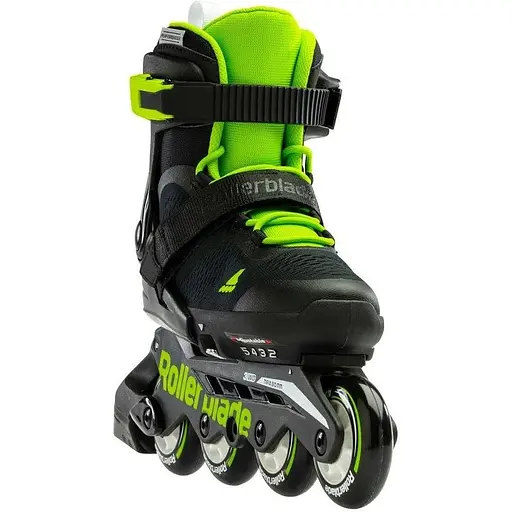 Ролики Rollerblade Microblade 2023 28-32 Black/Green (1012-07221900-T83-28-32) - фото 3