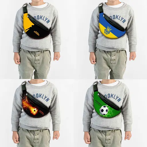 Сумка-бананка з друком фото, картинки, напису, логотипу,під замовлення оптом, сумка через плече (00204) - фото 3