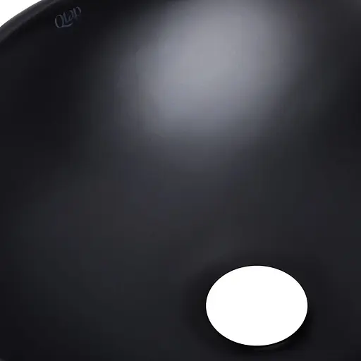 Умивальник Qtap Dove накладний овальний 410x335x145 мм Black matt + донний клапан PU03, Чорний матовий - фото 5