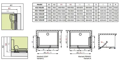 Душевая кабина Radaway Carena KDJ 100Rx80x195 34432-01-08NR - фото 5