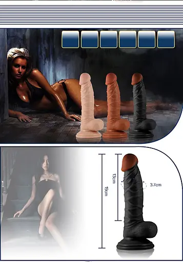 Фалоімітатор LoveToy Real Extreme 19 см тілесний - фото 6