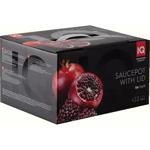 Каструля IQ Be Royal з кришкою 22 см 4 л (IQ-2051-22) - фото 6