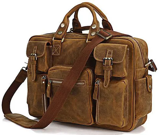 Сумка кожаная мужская Vintage 42х30,5х13 см sum0012464 - фото 1