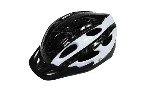 Шлем велосипедный "GOOD BIKE" M 56-58 см черно/белый (88854/4-IS) - фото 3