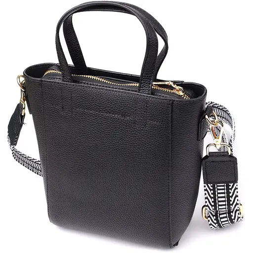 Трапециевидная сумка Vintage для женщин из натуральной кожи 16х19х9 см sum0027517 - фото 2