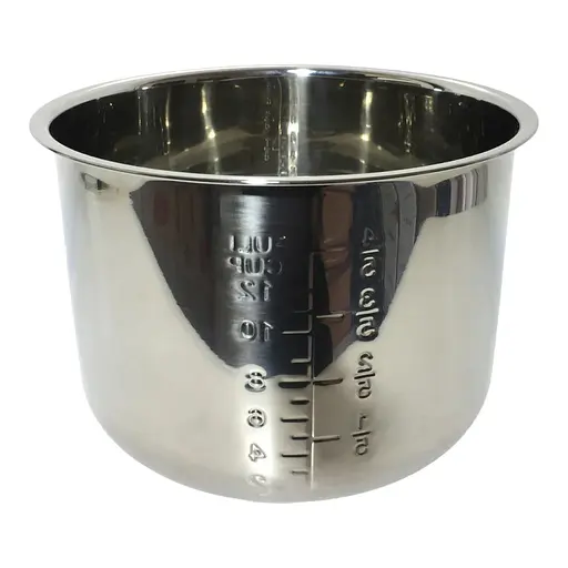 Каструля з нержавіючої сталі для мультиварки-скороварки Moulinex CE400032, CE4000 (Аналог SS-991486) 6л.