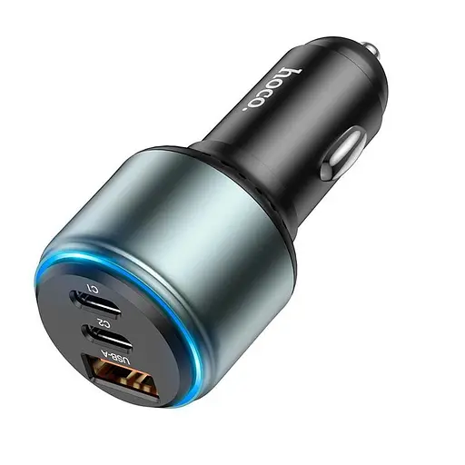 Адаптер автомобильный HOCO Galloper three-port car charger NZ9 95W - фото 3