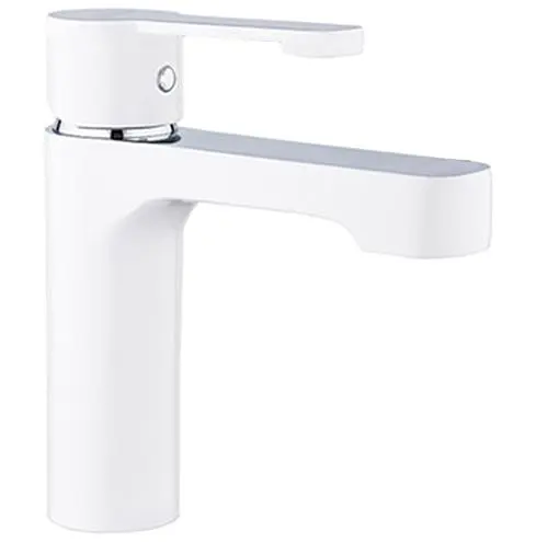 G1002-8 Змішувач для умивальника гайка білий Ø35 Gappo Tomahawk 1/8 Білий - фото 2