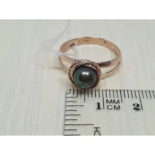 Золотое кольцо Favoritum с жемчугом. 111420_1Ч 17,5 - фото 4