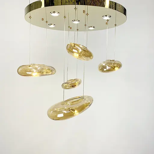 Потолочная люстра Amber Water Drops AM Line.F S 17G-600 AM - фото 2