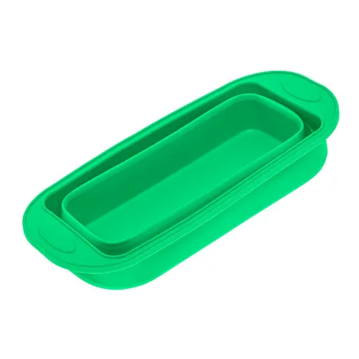 Форма для выпечки хлеба силиконовая 29.5х12.3х11 см, Profsil Зеленый 87148 - фото 6