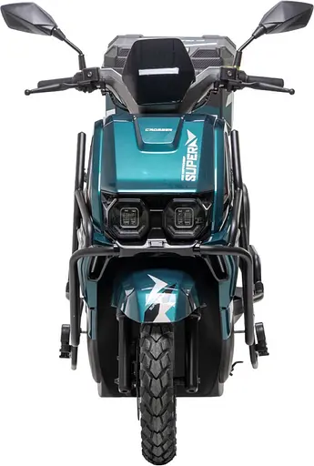 Электроскутер Двухместный Crosser CR17 (2500W, Графеновая батарея 72V/35Ah) Зеленый - фото 4