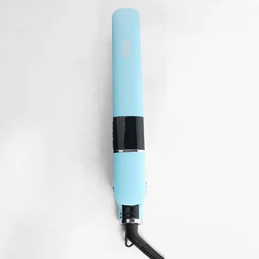 Випрямляч щипці DSP 10210 + масло для волосся з керамічним покриттям 50 Вт Блакитний - фото 3