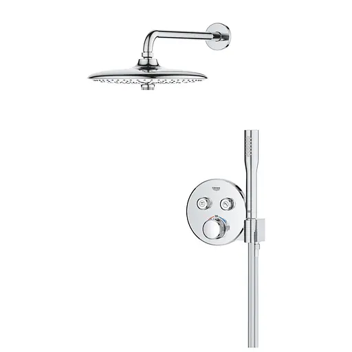 Душова система прихованого монтажу Grohe Grohtherm Smartcontrol з Euphoria 260 34867000, Хром - фото 3