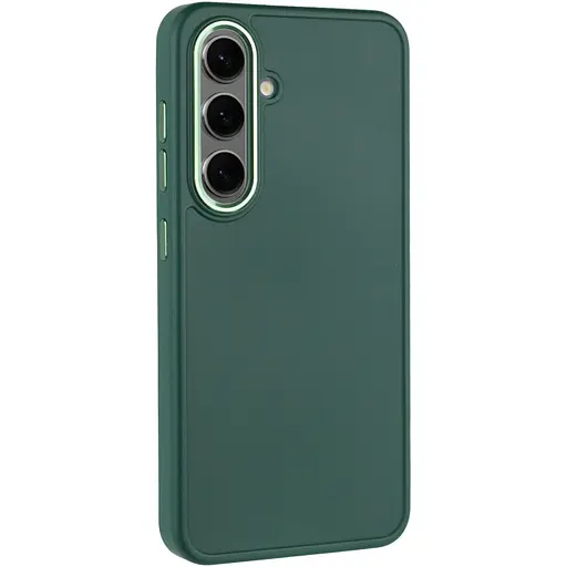 TPU чохол Bonbon Metal Style для Samsung Galaxy S23+ Зелений / Pine green