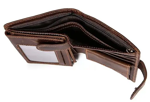 Кожаный портмоне Vintage 9х12.5х2 см acs0015296 - фото 4