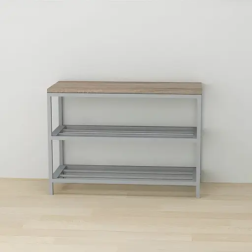 Банкетка універсальна Ferrum-decor Слайм 45x63x26 сірий ДСП Дуб Сонома Трюфель 16мм (FRD-104083)