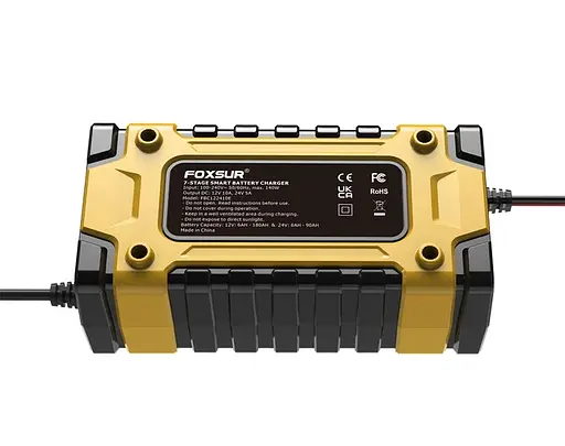 Автоматическое зарядное устройство Foxsur 12-24V 10А для авто аккумулятора - фото 3
