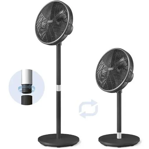 Вентилятор Philips Series 3000 напольный 40 см 48 Вт черный (CX3550/01) - фото 2