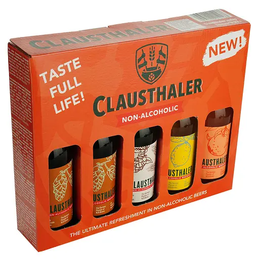 Набор безалкогольного пива Clausthaler, 1,65 л (5 шт. х 0.33 л)