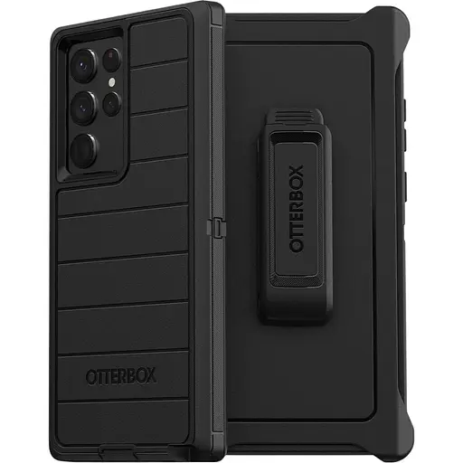Протиударний чохол із кліпсою OtterBox Defender Series Pro для Samsung Galaxy S22 Ultra Black 77-86579