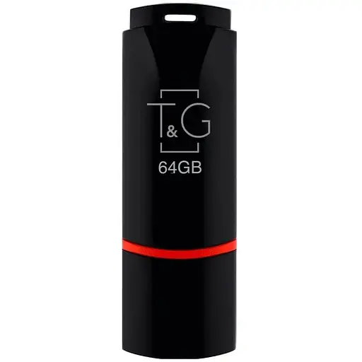 Флеш накопитель USB 64Gb T&G Classic TG011 черный USB 2.0 (TG011-64GBBK) - фото 1