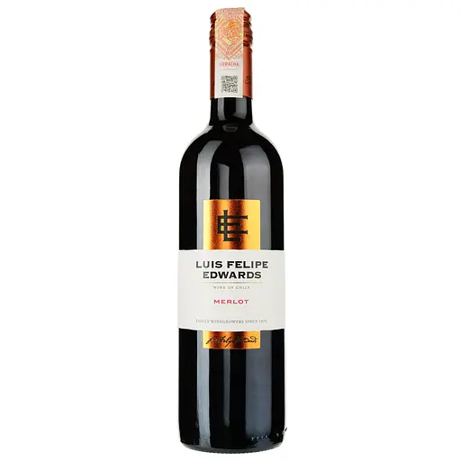 Вино Luis Felipe Edwards Merlot, червоне, сухе, 0,75 л - фото 1