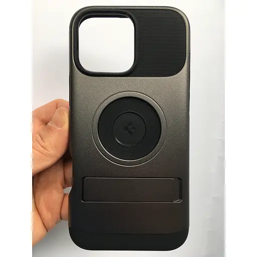 Оригинальный противоударный чехол Spigen Slim Armor (MagFit) MagSafe для iPhone 16 Pro Max Gunmetal ACS08033 - фото 13