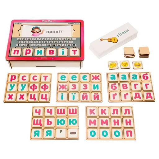 Планшет для дівчаток "Збери слово за картинкою" Ubumblebees (ПСД199-УКР) PSD199-UKR українською мовою - фото 7