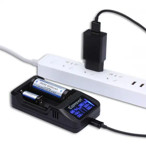 Универсальное зарядное устройство Keeppower L2 plus с дисплеем (2 канала) - фото 6