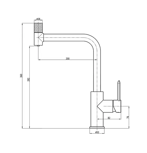 Змішувач для кухні під осмос Topaz Corsica TC-8802-H48 Хром - фото 4