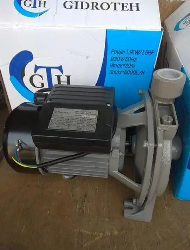 Насос поверхностный центробежный Gidroteh CPM-158 1.1 кВт для полива 30412 - фото 6