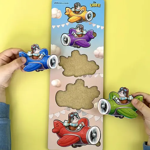 Деревянный детский сортер "Самолеты больше - меньше" Ubumblebees (ПСД299) PSD299 - фото 7