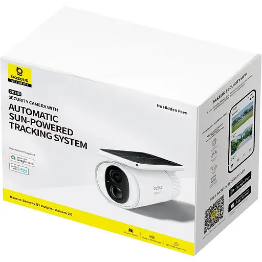 IP-камера видеонаблюдения Baseus Security S1 Outdoor Camera 2K White - фото 2