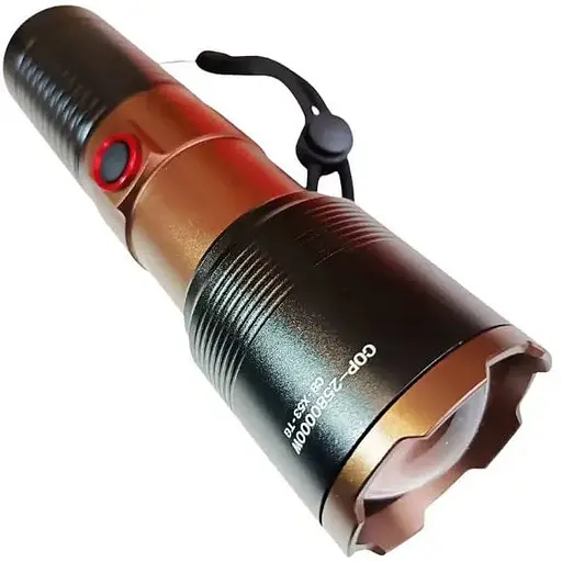 Тактический фонарь CB-X53-TG COP-2580000W мощный LED USB зарядка зум Черный - фото 1
