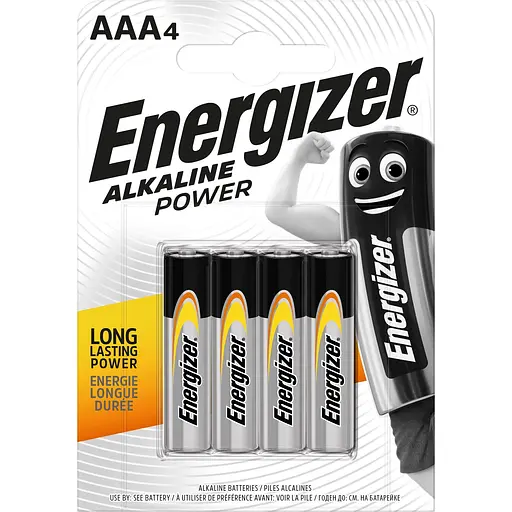 Батарейка Energizer AAA Alk Power Brille 7638900247893 уп. 4 шт. 