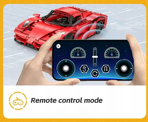 Конструктор машина на радиоуправлении CADA Red Blade гонка 405 деталей - фото 8